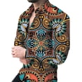 thumbnail image 3 of Nueva camisa casual de manga larga de lujo para hombre combinada con camisa de primavera y otoño con impresión 3D, camisa de moda para hombre de calle, 3 of 5