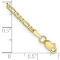 thumbnail image 2 of 10k Yellow Gold 2.2mm Figaro Chain Bracelet, 2 of 6