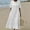 White, variant on Blmnix Dresses for Women Button Down Beach Dress Popover Under Dress Crew Neck Tea-Length Short Sleeve Casual Dresses for Women,M