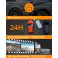 thumbnail image 4 of AKASO DL12 2.5K Mirror Dash Cam Control de voz Pantalla táctil de 12" Cámara de tablero dual delantera y trasera para autos Cámara de respaldo de visión nocturna con sensor Sony Starvis GPS Sensor G A, 4 of 5