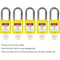 CERPXFF-5 Green Lockout Tagout Locks,Keyed Alike,OSHA Compliant Safety ...