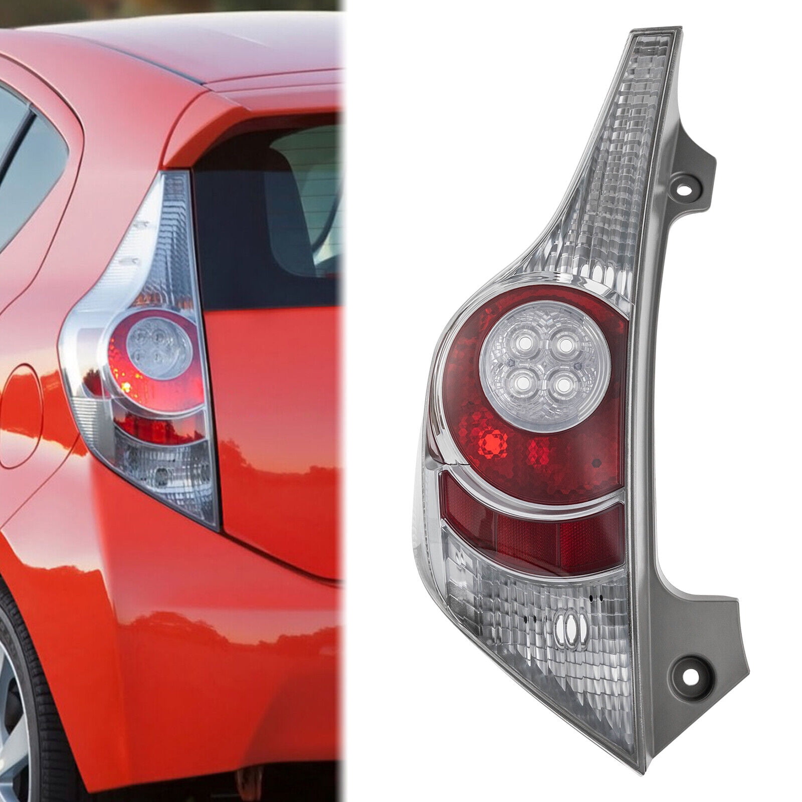1 Pair For Toyota Prius C 2012 - 2014 Left & Right Rear Tail Light Lamp Assembly 81551-52a90, 81561-52890