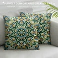 thumbnail image 3 of YANMS Throw Pillow Covers Spanish Exotic Geometry Dark Retro Ethnic Home Decorative Pillow Cases Cushion Square Pillowcases, 3 of 5