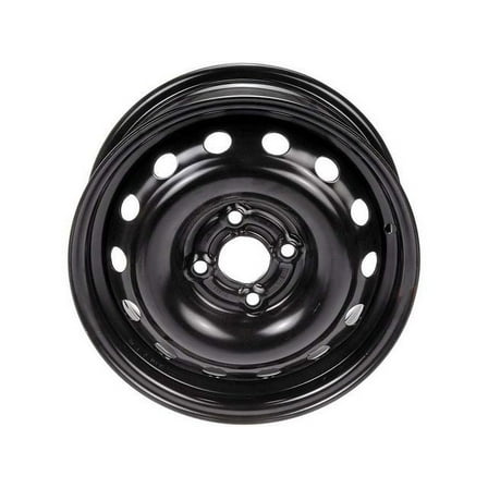 Steel Wheel - Black - 14 Inch - Compatible with 2005 - 2011 Chevy Aveo 2006 2007 2008 2009 2010