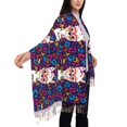 thumbnail image 4 of Sikiie Llama Alpaca Shawl Wraps Big Scarf Tassel Fall Winter Thick Scarf Warm Shawl Women Fall Gifts, 4 of 8