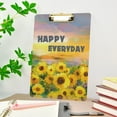 thumbnail image 5 of FMSHPON Vintage Yellow Sunflowers Clipboard Hardboard Wood Nursing Clip Board and Pull for Standard A4 Letter 13x9 inches, 5 of 7