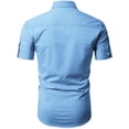 thumbnail image 3 of H2H Mens Basic Fashion Dressy Short Sleeves Shirt BLUE US S/Asia M (KMTSTS0133), 3 of 6