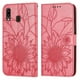 thumbnail image 1 of Funda tipo cartera con girasoles grabados para Samsung A40, elegante, multifuncional y con protección total., 1 of 5