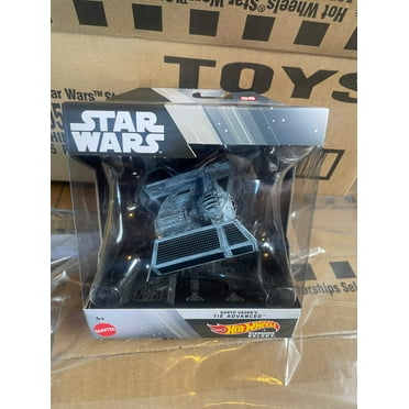 Star Wars Darth Vader's Tie Advanced (2021) Hot Wheels Select Premium Starships Toy Vehicle