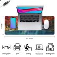 thumbnail image 5 of Thanksgiving Day Large Gaming Mouse Pad Extended Fall Pumpkin Sunflower Mouse Pads with Stitched Edges, Washable, Waterproof Water Resist Keyboard Pad for Gamer, Office & Home, 31.5 X 11.8 in, 5 of 7