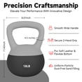 thumbnail image 5 of Leikefitness Soft Kettlebells,Sand Filled Weights for Women and Men,Color Coded Anti Slip Soft Kettlebells,Home Workout,Black,18LB, 5 of 7