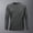 Dark Gray, variant on WIZUTIZ Mens Althletic Shirts Long Sleeve Crew Neck Stretch Slim Fit Breathable Shirts Base Layer Running Workout Active Tops