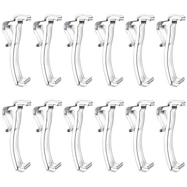 12Pcs/Set Valance Blind Clips 2.5 Inch Horizontal Blinds Parts Replacements Plastic Clear Curtain Shades Decorative Accessories