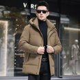 thumbnail image 2 of Chaqueta corta con capucha, acolchada, ligera, acolchada, ropa de diseñador para hombre, informal, para hombre, abrigo frío para invierno, 2 of 5
