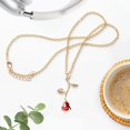 thumbnail image 3 of Gold Rose Pendant Necklace for Women - Aesthetic, Preppy Jewelry for Teenage Girls and Women - Thin Gold Necklace for Women - Gold Necklace, 3 of 5