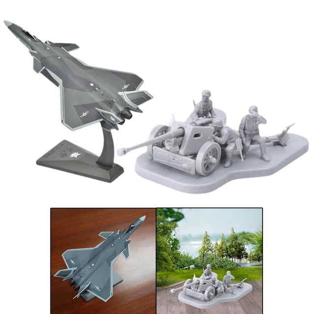 1/72 Modelo De Artillería De Juguete Para Regalos + 1/100 Modelo De De Yotijar Juguetes de artillería