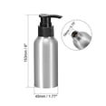 thumbnail image 2 of Botella de bomba de aluminio de 4oz/120ml con tapa de bomba, envase vacío recargable para viajes, 2 of 4