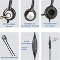 thumbnail image 5 of Auriculares Wantek con cable para computadora y micrófono: cancelación de ruido de 3,5 mm/2,5 mm para PC, portátil, Mac, iPhone y Samsung. Compatibles con Zoom, Teams, centro de llamadas y oficina en, 5 of 5