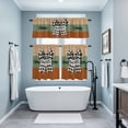 thumbnail image 3 of Sweet Home Kitchen Curtains Sets for Windows 24 Inch Length, Black White Plaid Bow Horizontal Stripes Rod Pocket Window Treatments Tier Curtains and Valances Set for Bedroom/Bathroom, 3 of 8