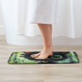 Bathroom Rugs Mat, Cute BigEyed Black Cat Door Mats Entryway