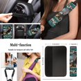 thumbnail image 4 of Jeiento Eagle Car Seat Cover Full Set with Steering Wheel Cover Seat Belt Strap Pads Armrest Pad Coasters Keychain Lipstick Holder Southwest Aztec Native American Navajo 13 PCS Auto Accessory Decor, 4 of 8