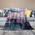 thumbnail image 2 of Creowell Blooming Colors Print Throw Blanket Lightweight Blanket for Bed Sofa Car Kids Adults All Seasons Exquisite Gifts 50x60in, 2 of 6