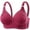 Red, variant on Full Coverage Bras for Women Lightweight Push up No Underwire Bra Comfy Soft Breathable Bralettes Red 46