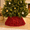 RED, variant on LOMYOLO Sequin Christmas Tree Collar, Sparkling Christmas Tree Skirt Stand Cover, Foldable Tree Base Cover for Holiday Xmas Decorations, RED - 24 in