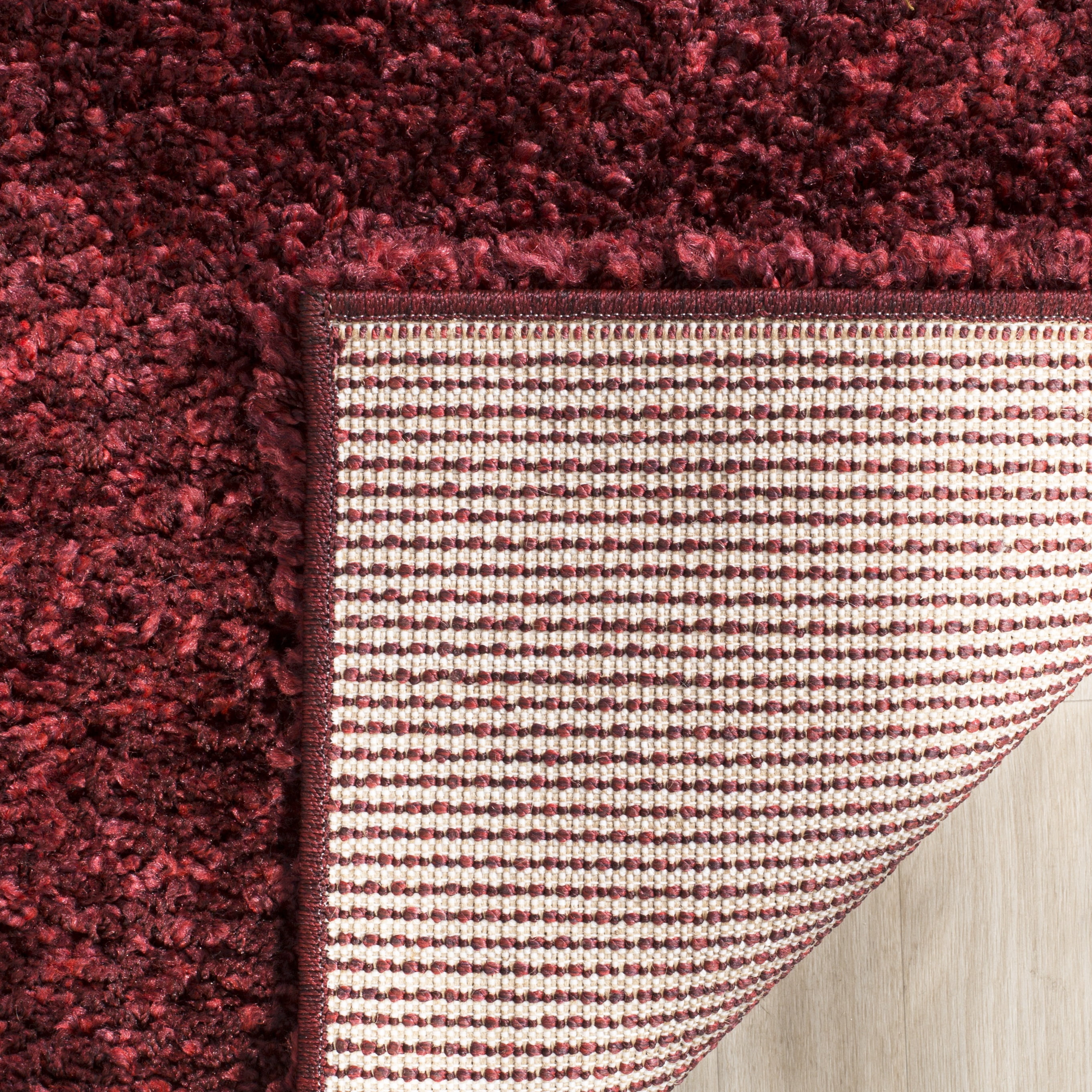 SAFAVIEH California Plush Solid Shag Runner Rug, Maroon, 2'3" x 15' - Modern Design, Maroon, Non-Shedding & Easy Cleaning, Ultra Plush Thick Pile, Ideal for Living Room, Bedroom, Entryway