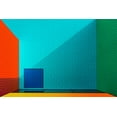 thumbnail image 2 of Schuster, Inge 32x23 Gold Ornate Wood Framed with Double Matting Museum Art Print Titled - Rainbow Colors, 2 of 4