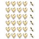 thumbnail image 1 of Pins decorativos en forma de corazón KEYDUACU, 30 piezas, chinches doradas, 1 of 9