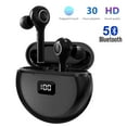 thumbnail image 1 of Wireless Earbuds Bluetooth 5.0 Touch Control Stereo Earphones in-Ear with LED Display, Waterproof Headphones with Built-in Mic Headset Portable USB-C Fast Charging Case for Home Office Travel,Black, 1 of 7