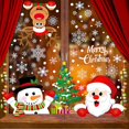 thumbnail image 1 of Pegatinas de Navidad Decoraciones navideñas Pegatinas de ventana Decoración de Papá Noel Árboles de Navidad Decoración interior del hogar Reno de copo de nieve Extraíble Estático 10 hojas, Blanco, 21x29.5cm esquí esquí Gafas de esquí, 1 of 5