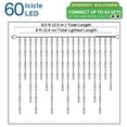thumbnail image 3 of 60 Lt Twinkling LED Icicle Lights, Blue/Pure White, 3 of 5