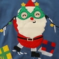 thumbnail image 2 of HILEELANG Little Boy Christmas Sweatshirts Santa Claus Applique Pullover Cotton Long Sleeve Top Sweater Shirts 6 Years, 2 of 5