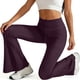 thumbnail image 5 of Pincandy Women's Solid Color Stretch Denim Leggings - 2 Pockets, Loose Wide Leg Fit, Perfect for Gym, Workout & Casual Wear, 5 of 7