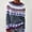 Dark Gray, variant on Fznquz Fall Winter Sweaters for Curvy Women Long Sleeve Crewneck Sweater Knitted Plus Size Casual Gray Loose Women's Tops
