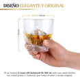 thumbnail image 3 of Set de Regalo con Vasos de Vidrio Vintage Swirl Mixologic Gift Set, 3 of 9