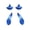 Blue, variant on 4PCS Metal Back Paddles for PS5 Edge Controller, Replacement Back Buttons