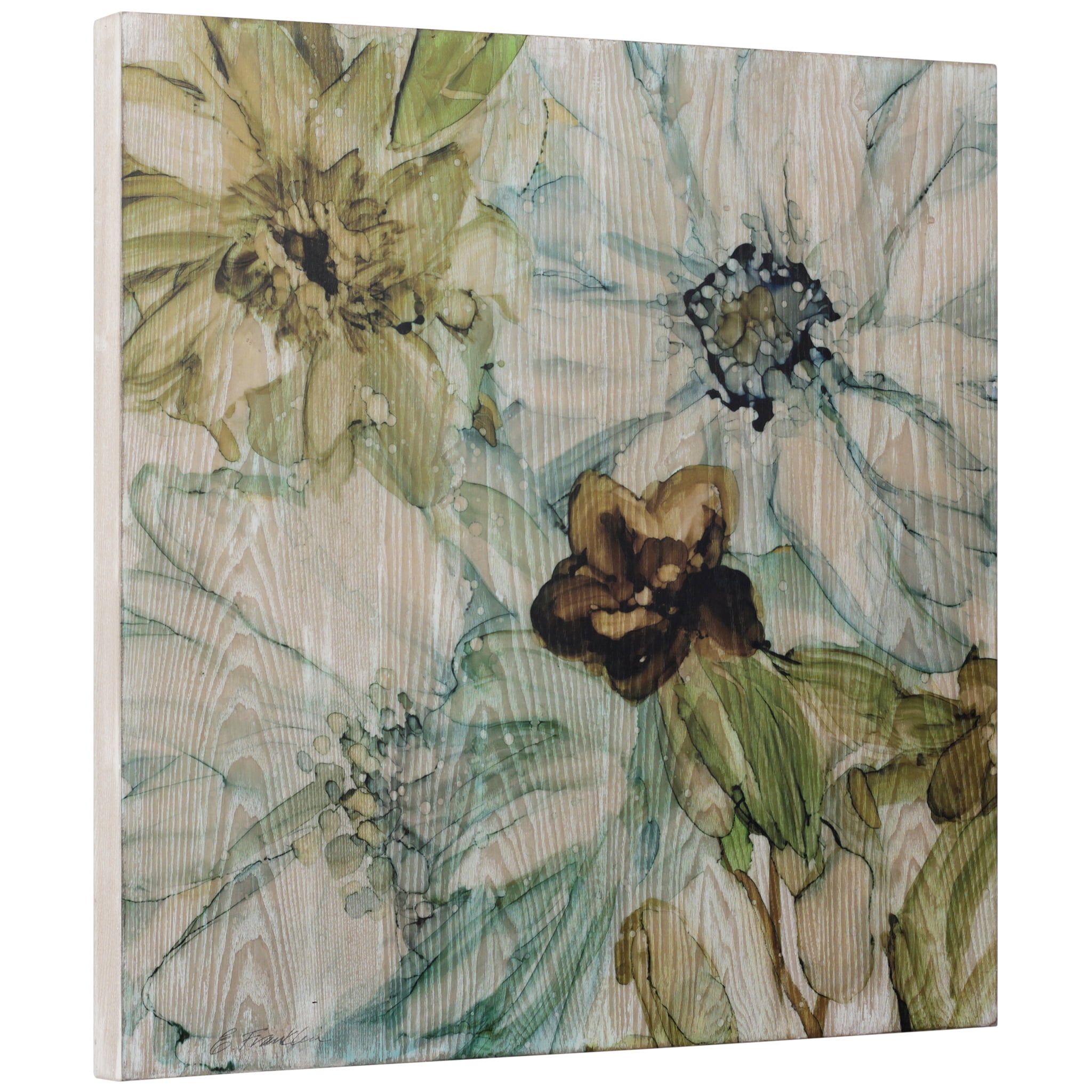 Empire Art Direct Seaglass Garden I Fine Giclee Printed Directly on Hand Finished Ash Wood Wall Art, 24" x 24", Ready to Hang