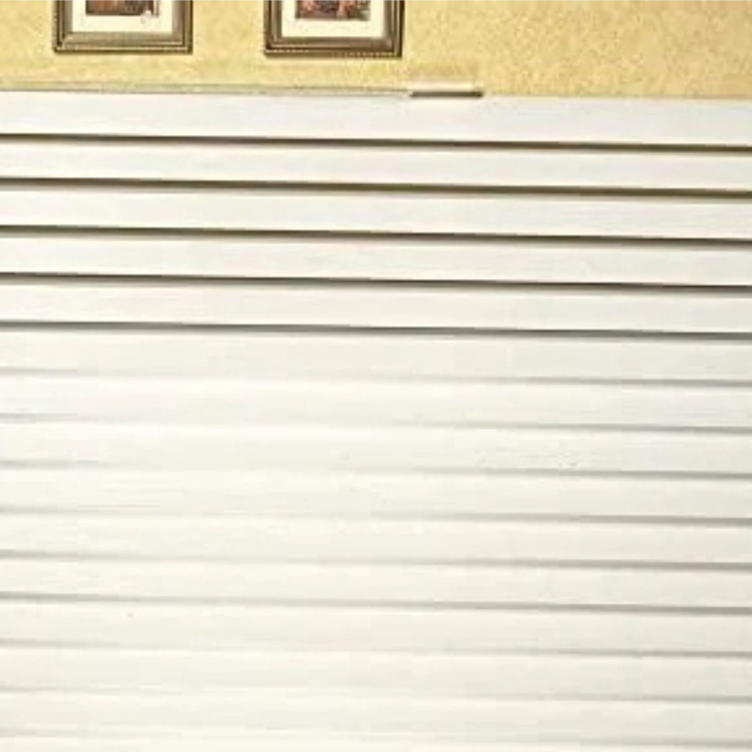 Vertical Hard Window Patio Blinds - Alabaster, 84" L X 78" W Ribbed & 3-1/2-Inch Vane - Easy Installation For All Patio Doors, Hardware Included - Aluminum Track For Durability, Anti-Static Slats