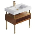 thumbnail image 3 of DAKOTA VANITY 30' WIDE - TEAK WITH SATIN BRASS HARDWEAR, 3 of 5