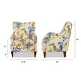 thumbnail image 5 of Paradise Upholstered Arm Chair Off White Floral, 5 of 11