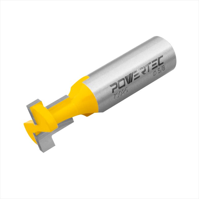 Broca fresadora POWERTEC de 1,3 cm de diámetro con punta de carburo, vástago de 1,3 cm