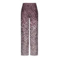 thumbnail image 3 of Puntoco Pantalones casuales largos para hombre Pantalones de pijama a cuadros holgados con estampado de cuadros casuales a la moda para hombre Pantalones largos, 3 of 4