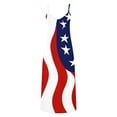 thumbnail image 4 of Levmjia Womens Summer Dresses Flowy Elegant Floral Print Dress and Sleeveless Coverups Round Neck One-Piece Set Plus Size Sleeveless Maxi Dress Independence Day, 4 of 8