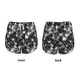 thumbnail image 6 of Sigee Seamless Pattern With Skulls for Women's Athletic Shorts High Waisted Running Shorts Pocket Sporty Short Gym Elastic Workout ShortsX-Large, 6 of 9