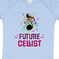 thumbnail image 4 of Inktastic Cello Player Future Cellist Music Girls Baby Bodysuit, 4 of 5