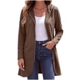 thumbnail image 5 of Lutiedan Womens Zip Up Hoodies Fall Fleece Hooded Sweatshirts Casual Winter Long Sleeve Jacket with Pocket S-XXL, 5 of 8