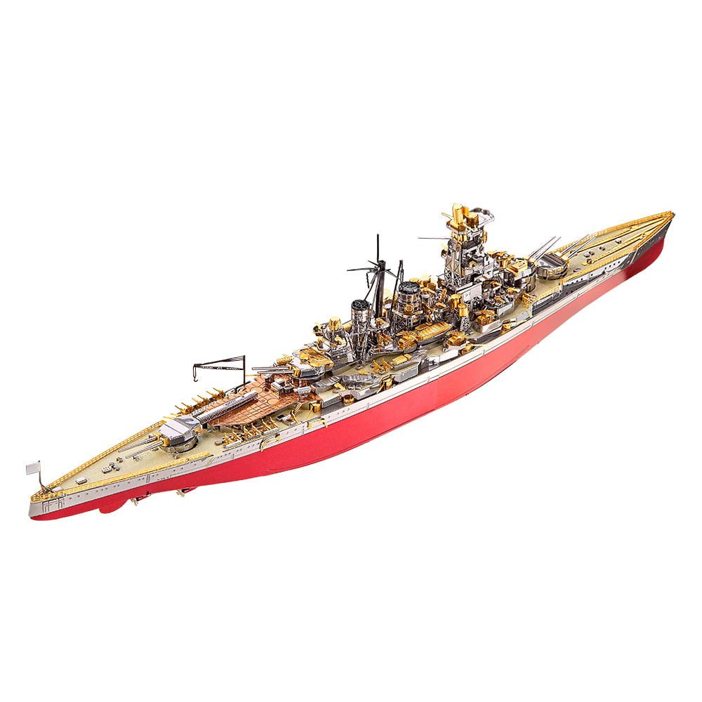 Piececool 3D Puzzles for Adults, Kongou Warship Battleship 3D Metal